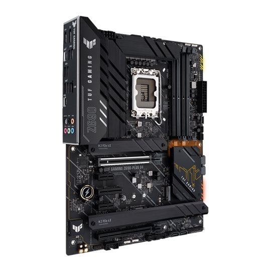 ASUS Intel Z690 TUF GAMING Z690-PLUS D4 PCIe 5.0 DDR4 ATX Motherboard : image 1