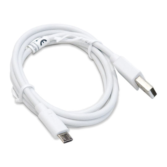Ventev Essential USB A to Micro USB Charge & Sync Durable Cable 2.1A 1M White