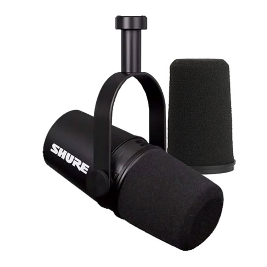 Shure - 'MV7X' Dynamic Broadcast Microphone & RK345 Windshield