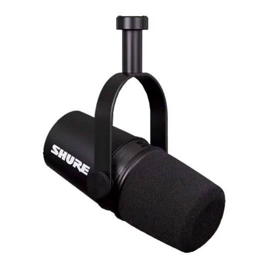 Shure - 'MV7X' Dynamic Broadcast Microphone & RK345 Windshield