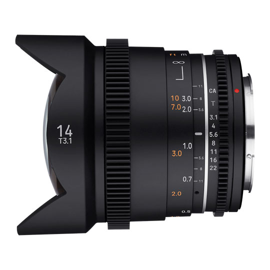 Samyang VDSLR 14MM T3.1 MK2 Wide Angle Cine Lens (EF Mount)
