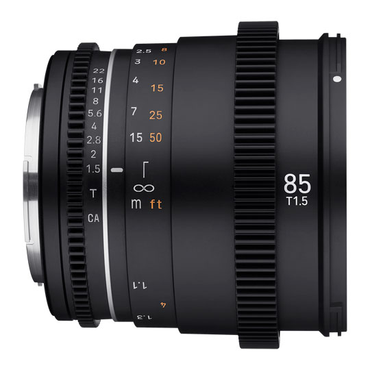 Samyang VDSLR 85mm T1.5 MK2 Prime Cine Lens (EF Mount)