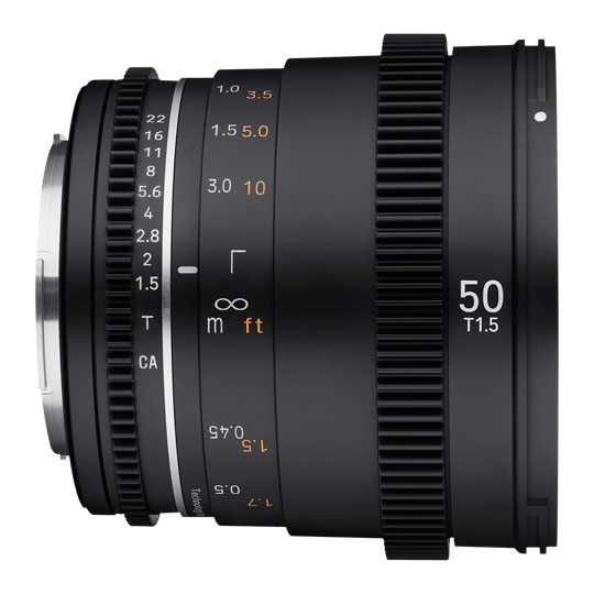 Samyang VDSLR 50mm T1.5 MK2 Prime Cine Lens (EF Mount)