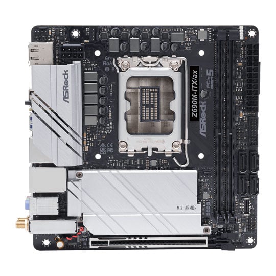 ASRock Intel Z690M-ITX/ax mini-ITX Motherboard : image 2
