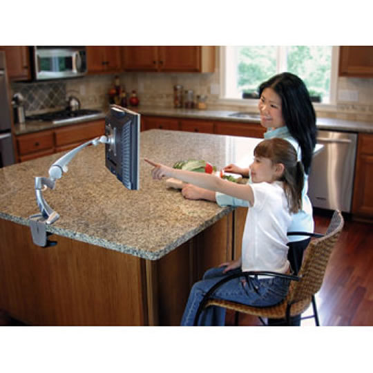 Ergotron Neo-Flex LCD Arm (Silver) for Monitors upto 22" : image 3