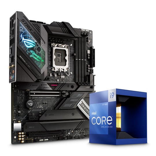 ASUS ROG Strix Z690-F GAMING WIFI + Intel Core i9 12900K CPU ASUS ROG Strix Z690-F GAMING WIFI + Intel Core i9 12900K CPU