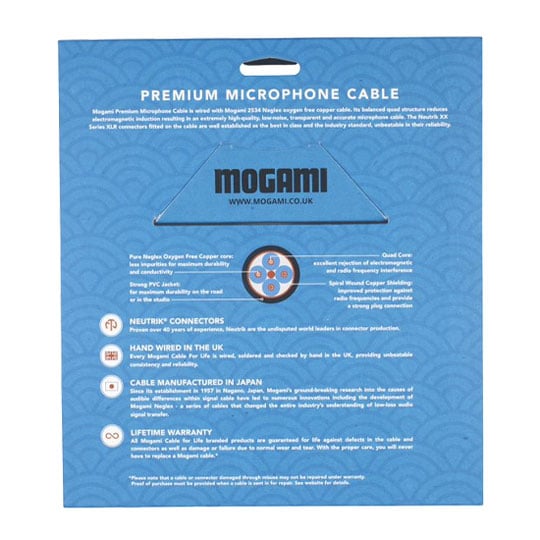 Mogami - Premium Female XLR To Male XLR Microphone Cable (5 Metres) : image 4