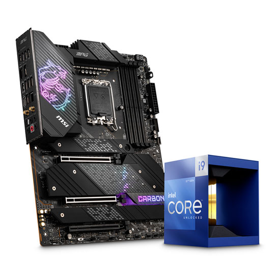 MSI MPG Z690 CARBON WIFI DDR5 MoBo + Intel Core i9 12900K