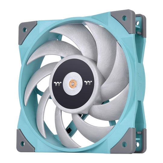 Turquoise Radiators Thermaltake TOUGHFAN 12 Static Pressure 120mm Turquoise Radiator Fan ...