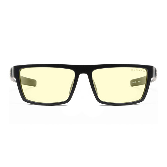 Gunnar Valve Gaming Anti Blue/UV Computer Glasses Onyx Frame + Amber Lens Unisex