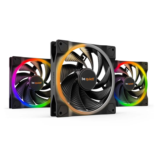 be quiet! Light Wings 140mm ARGB PWM High Speed Triple Fan Pack
