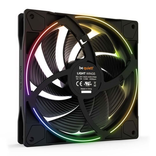 be quiet! Light Wings 140mm ARGB PWM High Speed Triple Fan Pack : image 4
