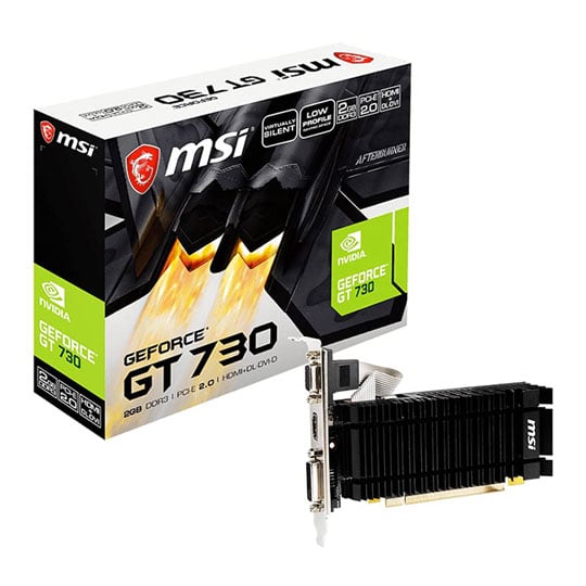 Carte Graphique NVIDIA GeForce GT 730 4GB DDR3 - VGA/HD, Neuve