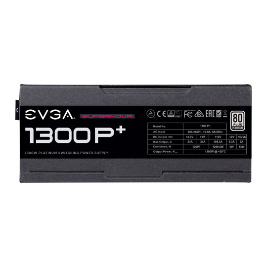 EVGA SuperNOVA P+ 1300 Watt Fully Modular 80+ Platinum PSU/Power Supply : image 3