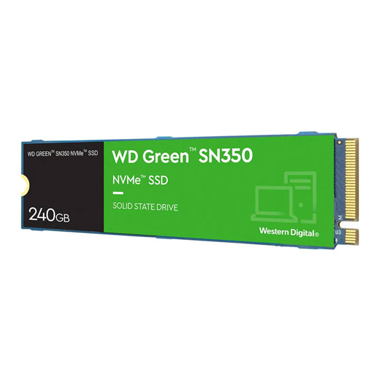 WD Green SN350 240GB M.2 PCIe NVMe SSD Solid State Drive LN121699 WDS240G2G0C SCAN UK