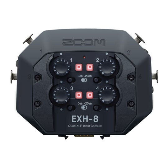 Zoom - EXH-8 4-channel XLR Capsule  For Zoom H8 Handy Recorder