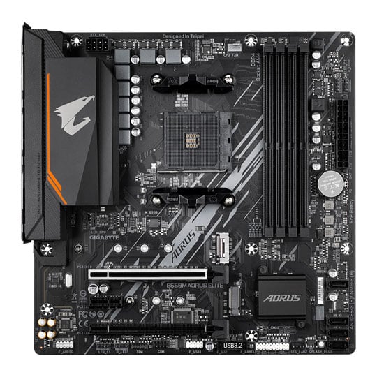 Gigabyte AMD B550M AORUS ELITE AM4 PCIe 4.0 Open Box MicroATX Motherboard : image 2