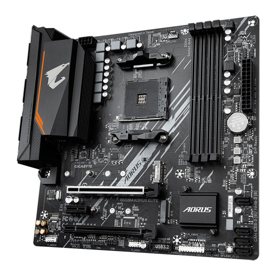 Gigabyte AMD B550M AORUS ELITE AM4 PCIe 4.0 Open Box MicroATX Motherboard : image 3