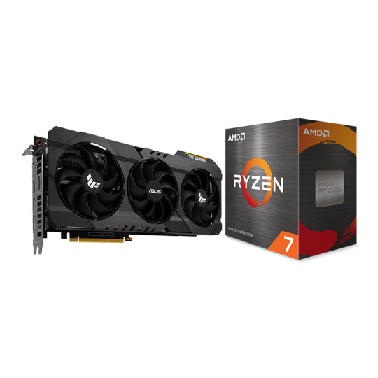 AMD Ryzen 7 5800X & ASUS RTX 3060 Ti TUF GAMING OC V2 LHR Bundle