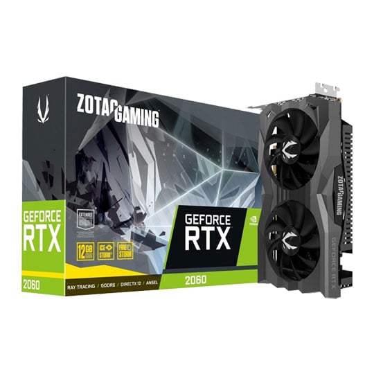 ZOTAC NVIDIA GeForce RTX 2060 12GB Twin Fan Turing Graphics Card : image 1