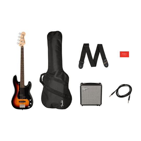 Squier Affinity Precision Bass PJ Pack - 3-Colour Sunburst