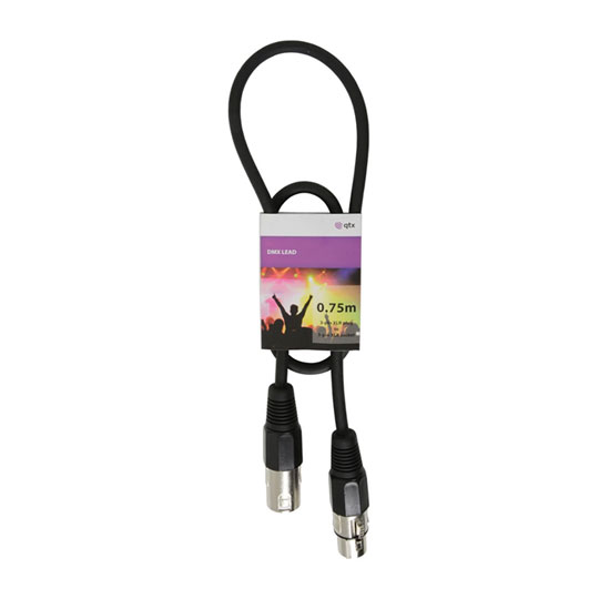 QTX DMX lighting lead - 0.75m