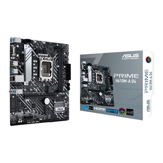 ASUS Intel H610 PRIME H610M-A D4 micro-ATX Motherboard