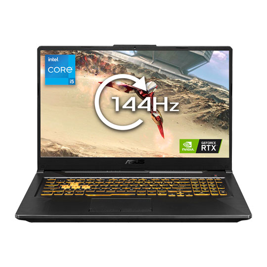 ASUS TUF Gaming F17 17.3" FHD 144Hz i5 RTX 3050 Ti Gaming Laptop : image 1