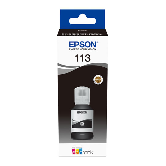 Epson 113 Black Pigment Ink 127ml Refill Bottle