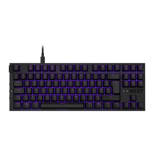 NZXT FUNCTION TENKEYLESS Gateron Red Linear Modular Mechanical Gaming Keyboard