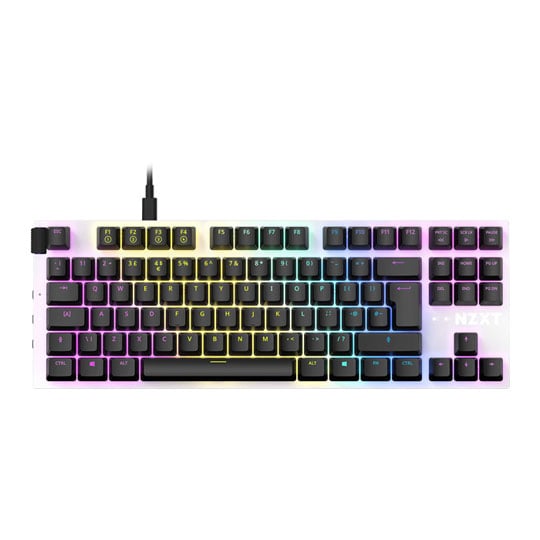 NZXT FUNCTION TENKEYLESS Gateron Red Linear RGB Modular Mechanical Gaming Keyboard
