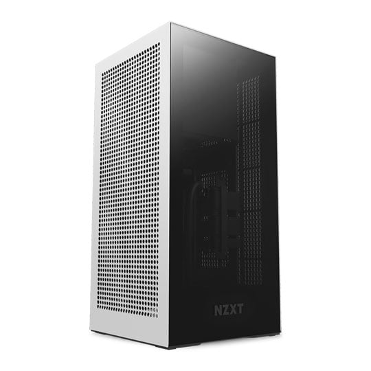 NZXT White H1 V2 Mini-ITX Windowed PC Gaming Case w/ 750W PSU