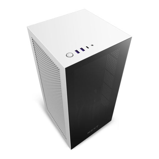 NZXT White H1 V2 Mini-ITX Windowed PC Gaming Case w/ 750W PSU