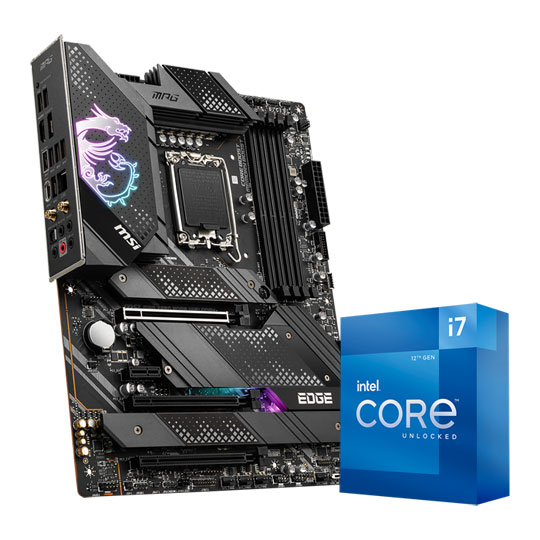 MSI MPG Z690 EDGE WIFI DDR4 + Intel Core i7 12700K CPU Bundle
