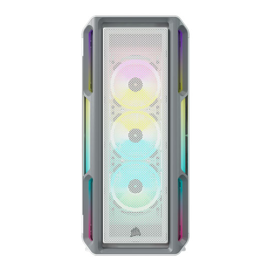 Corsair iCUE 5000T RGB White Mid Tower Tempered Glass PC Gaming Case : image 3