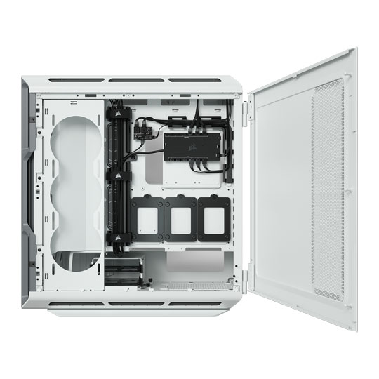 Corsair iCUE 5000T RGB White Mid Tower Tempered Glass PC Gaming Case : image 4