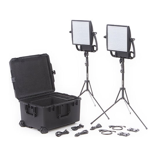 Litepanels Astra 3X Bi-Colour LED Panel Traveler Duo V Mount Kit
