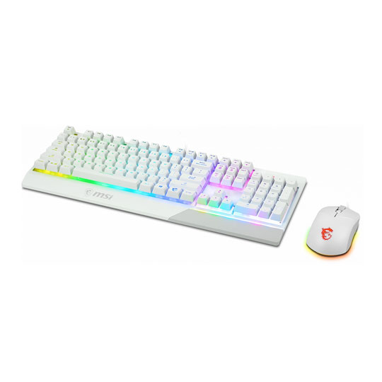 MSI VIGOR GK30 COMBO RGB Keyboard + Clutch GM11 Mouse White : image 4