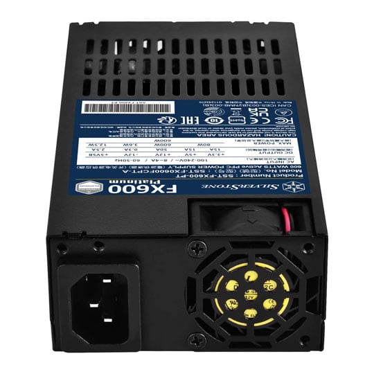 SilverStone 600 Watt Fully Wired 80+ Platinum Flex-ATX PSU/Power Supply