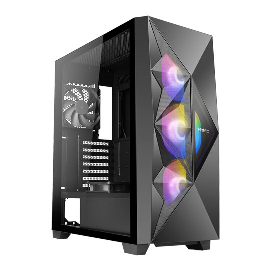 Antec DF800 FLUX Black Mid Tower Tempered Glass PC Gaming Case : image 1