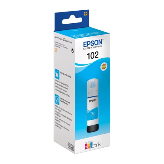Epson 102 Cyan Ink 70ml Refill Bottle