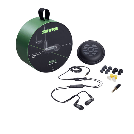 (Open Box) Shure - Aonic 3 Sound Isolating Earphones - Black