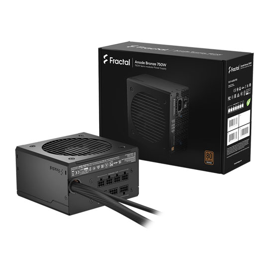 Fractal Design Anode 80+ Bronze 750 Watt Semi-Modular Power Supply/PSU : image 1