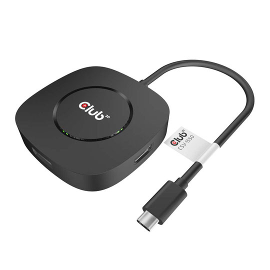 Club 3D USB 3.2 Gen1 Type-C DisplayPort Triple Monitor Adapter : image 2