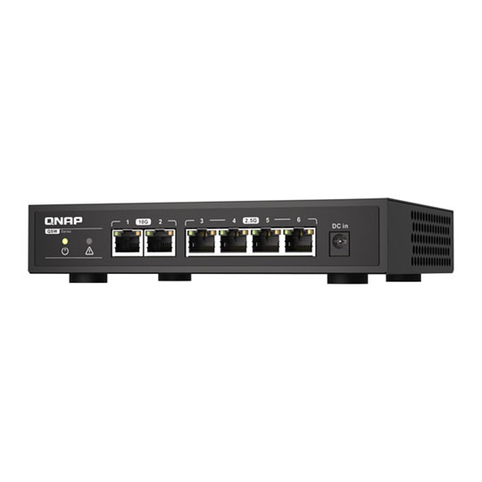 QNAP QSW-2104-2T 6 Port Desktop Switch 2x 10GbE, 4x2.5GbE Ports : image 1