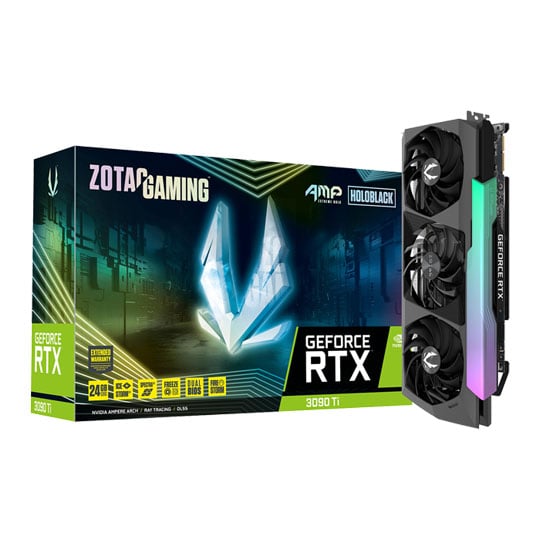 ZOTAC NVIDIA GeForce RTX 3090 Ti 24GB AMP EXTREME HOLO Ampere Graphics Card : image 1