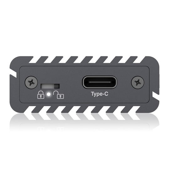 ICY BOX M.2 NVMe SSD USB-C External Enclosure Grey