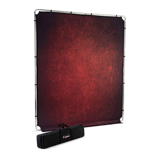 Manfrotto 2 x 2.3m EzyFrame Vintage Crimson Background