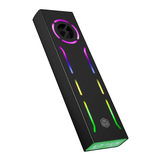 ICY BOX ARGB M.2 NVMe SSD USB-C External Enclosure : image 1