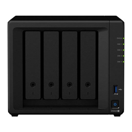 Synology DS423+ 4 Bay NAS + 2x 4TB Seagate IronWolf HDDs